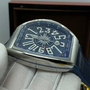 Franck Muller Vanguard Yachting Stainless Steel Blue 11362.1