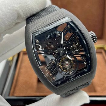 FRANCK MULLER - GRAVITY VANGUARD SKELETON - TOURBILLON V 45 T SQT CARBON (11364)